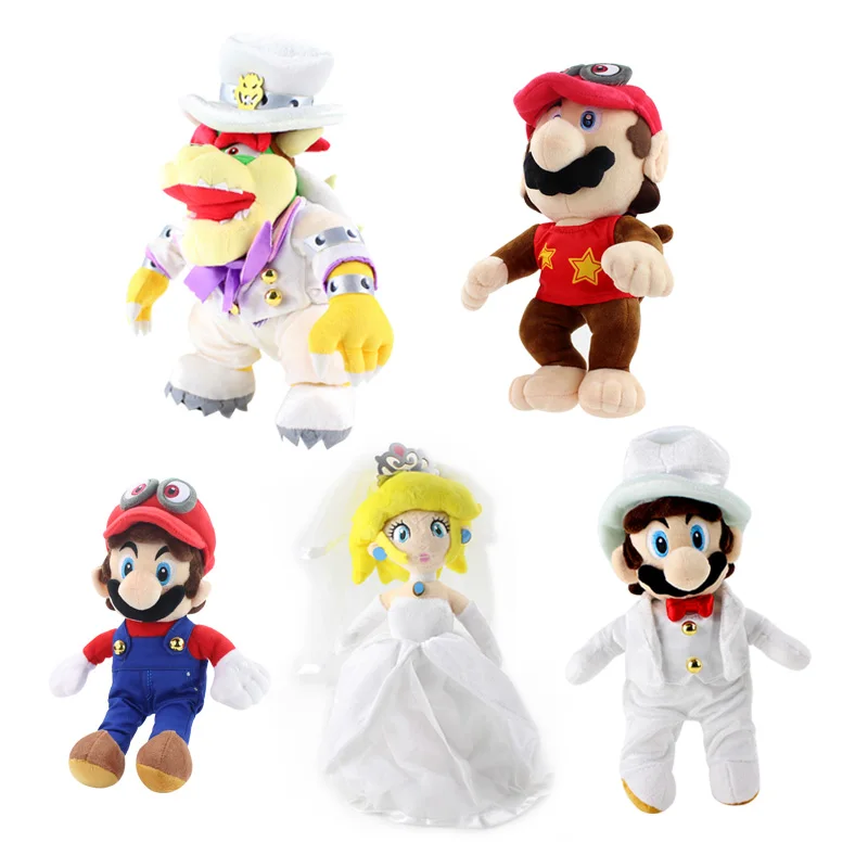 Odyssey Bros свадебное платье Bowser Koopa Cappy персиковая плюшевая мягкая игрушка