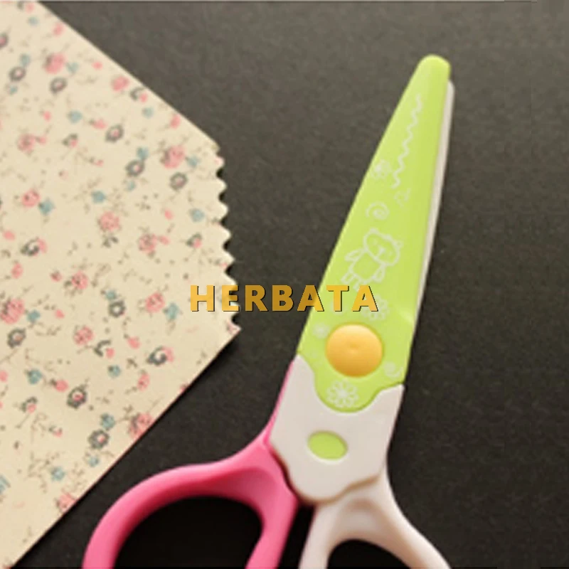 DIY милые кавайные пластиковые ножницы для резчик бумаги; Скрапбукинг для детей офисные школьные принадлежности корейские канцелярские принадлежности
