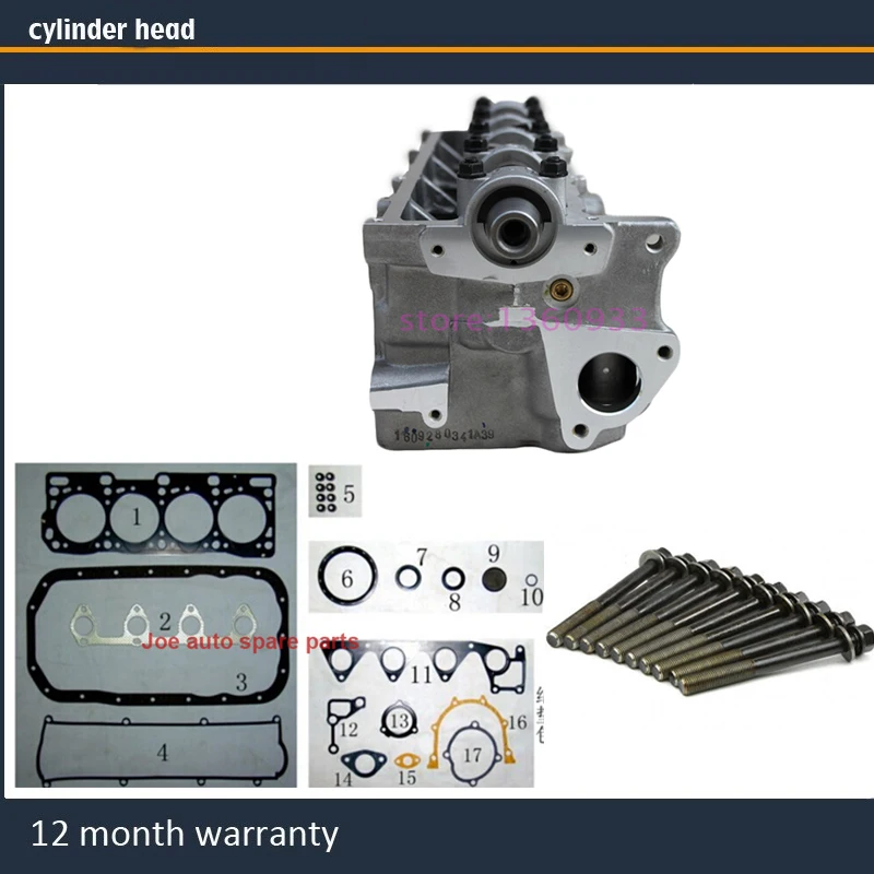 

R2 complete cylinder head assembly ASSY for FORD Mazda Kia Asia Motors 2.2 d td 2.2L with full gasket bolt