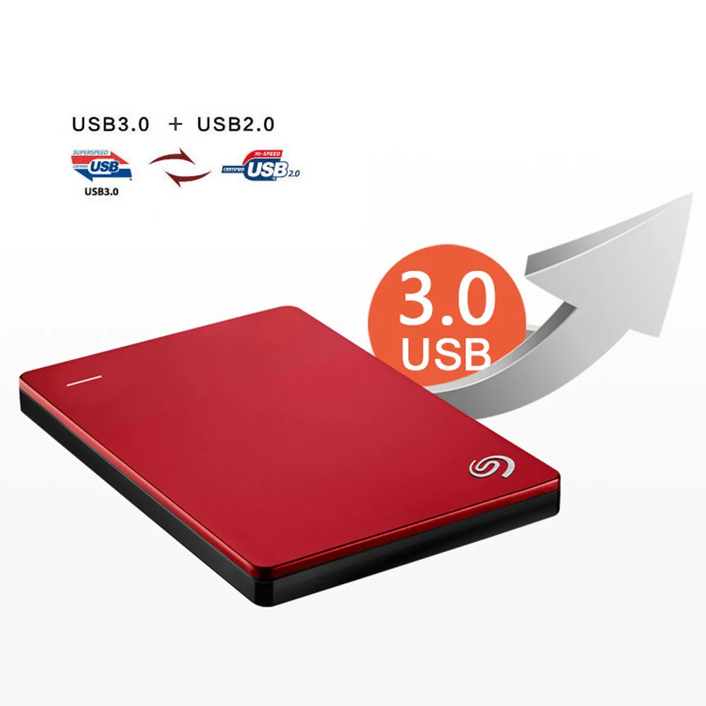Seagate 2 ТБ резервного копирования плюс тонкий USB 3 0 5 &quotвнешний HDD диск портативный