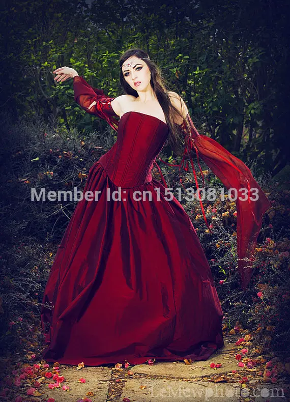 Миранда Средневековый Корсет Платье Шелк и Шифон Custom | Женская одежда