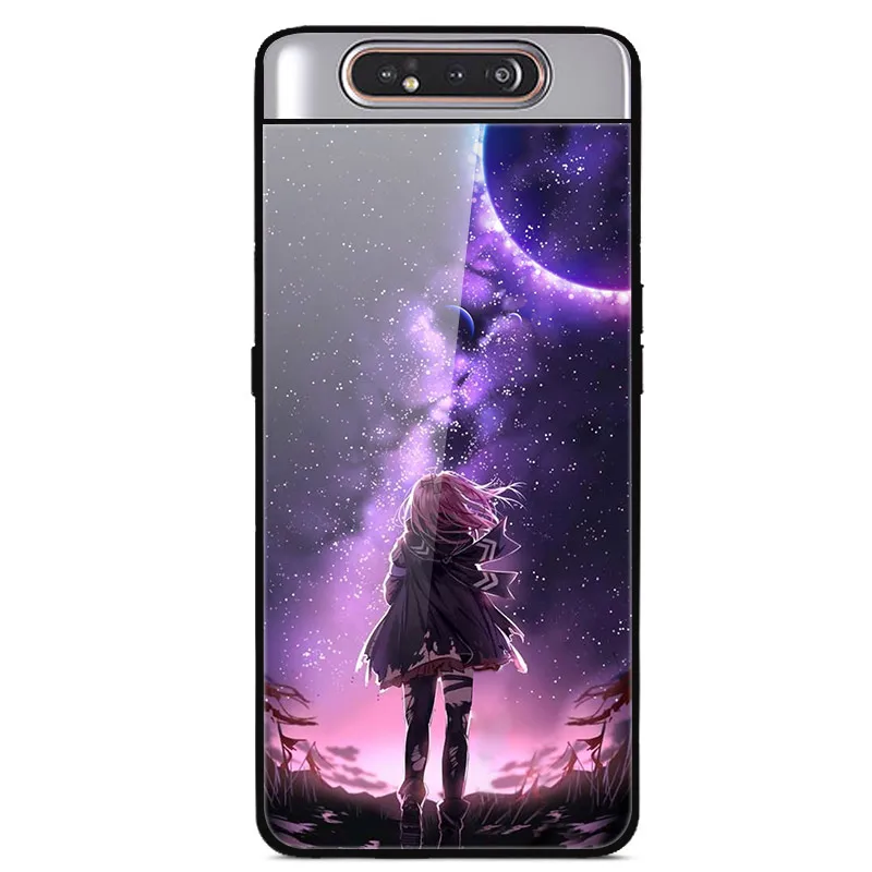6," чехол для samsung A80, чехол A 80, роскошная задняя крышка из закаленного стекла для samsung Galaxy A80 A90 A 90, чехол, мягкий ТПУ бампер, рамка - Цвет: as photo 4
