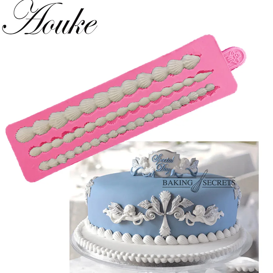 Aouke красивые круглые силиконовые формы для тортов помадки украшения конфет