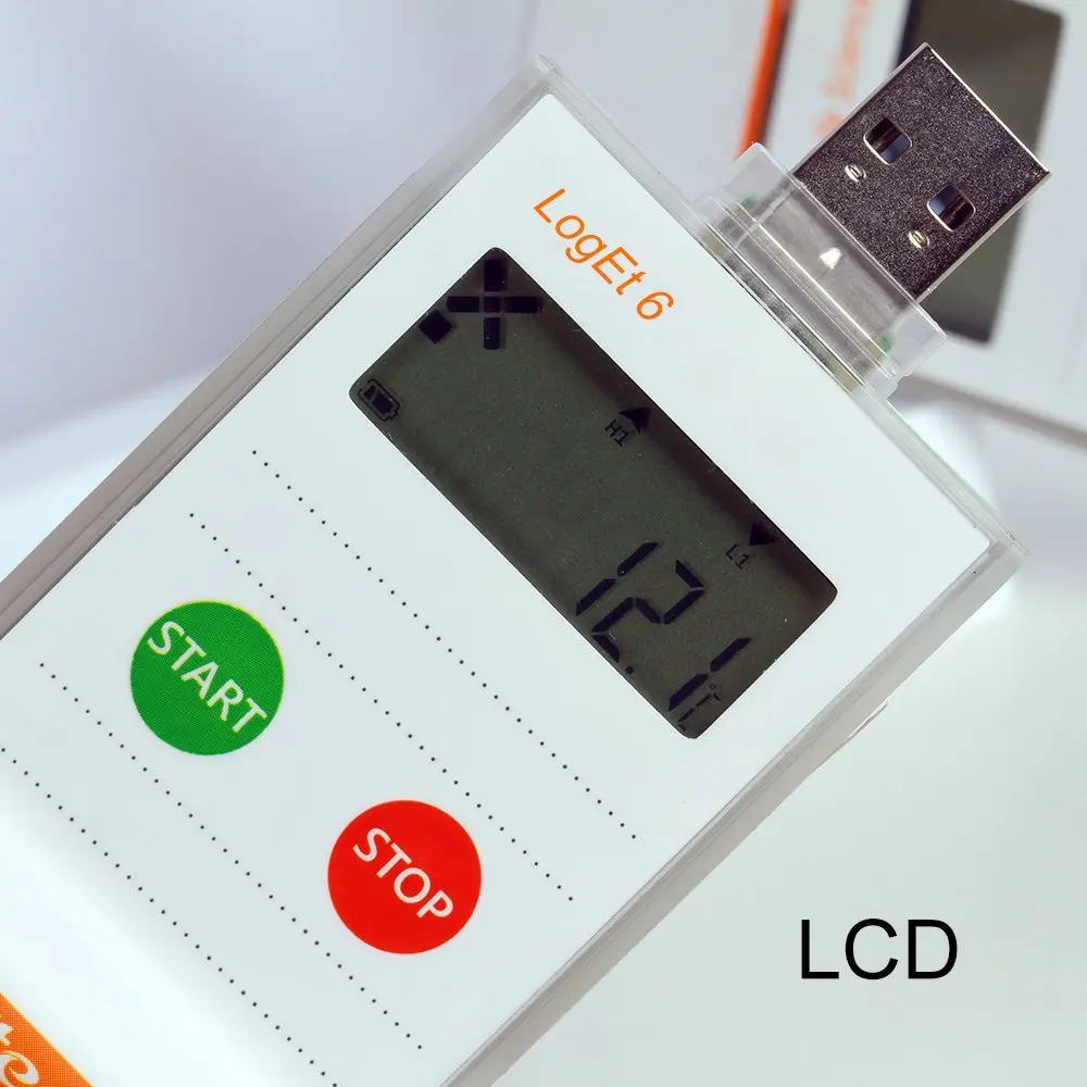Elitech LogEt 6 температурный Регистратор данных одно использование PDF повторно порт USB порт 16000 точек