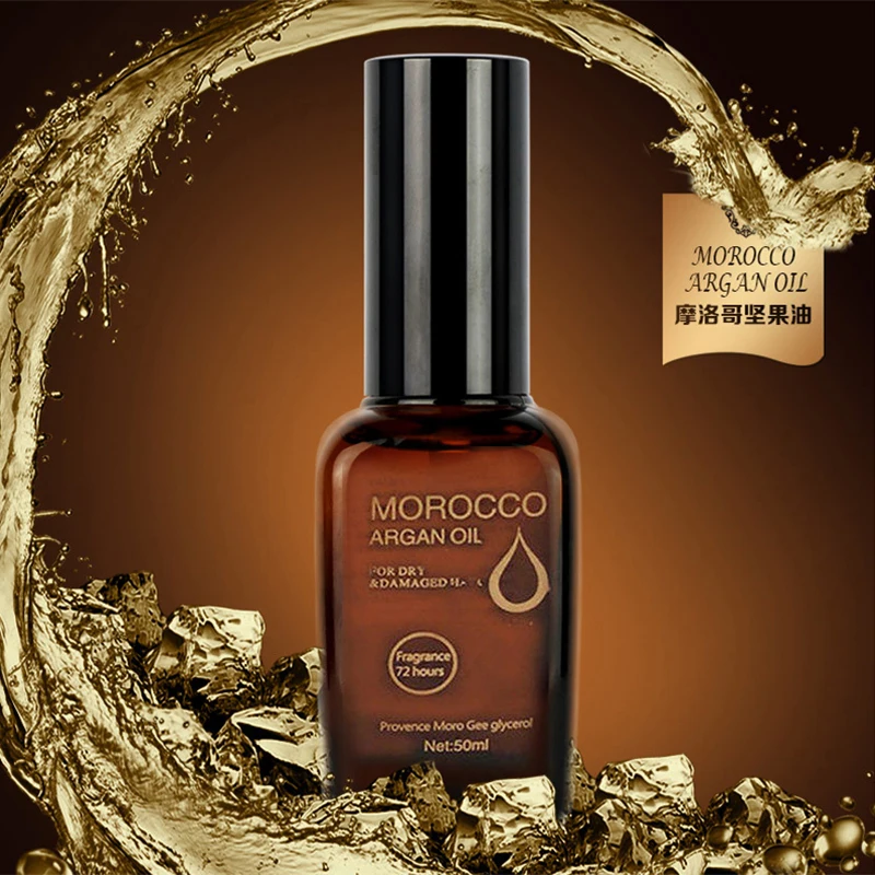 

100% Natural Argan Oil Hair Moisturizing Moroccan Argan Hair Oil Repair Dry Damage Hair TreatmentPure Macadamia Nut oil 50ml