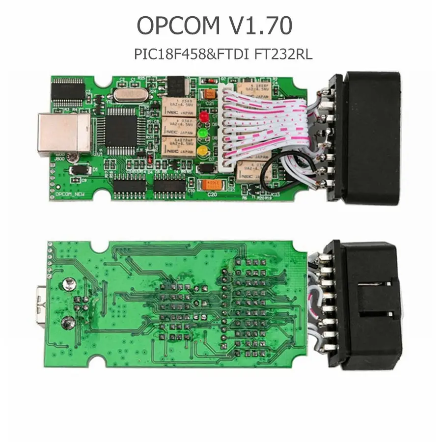 OPCOM V1.70 OBD2 диагностический сканер для автомобилей Opel OP COM 1 70 OBD интерфейс PIC18F458 + FTDI