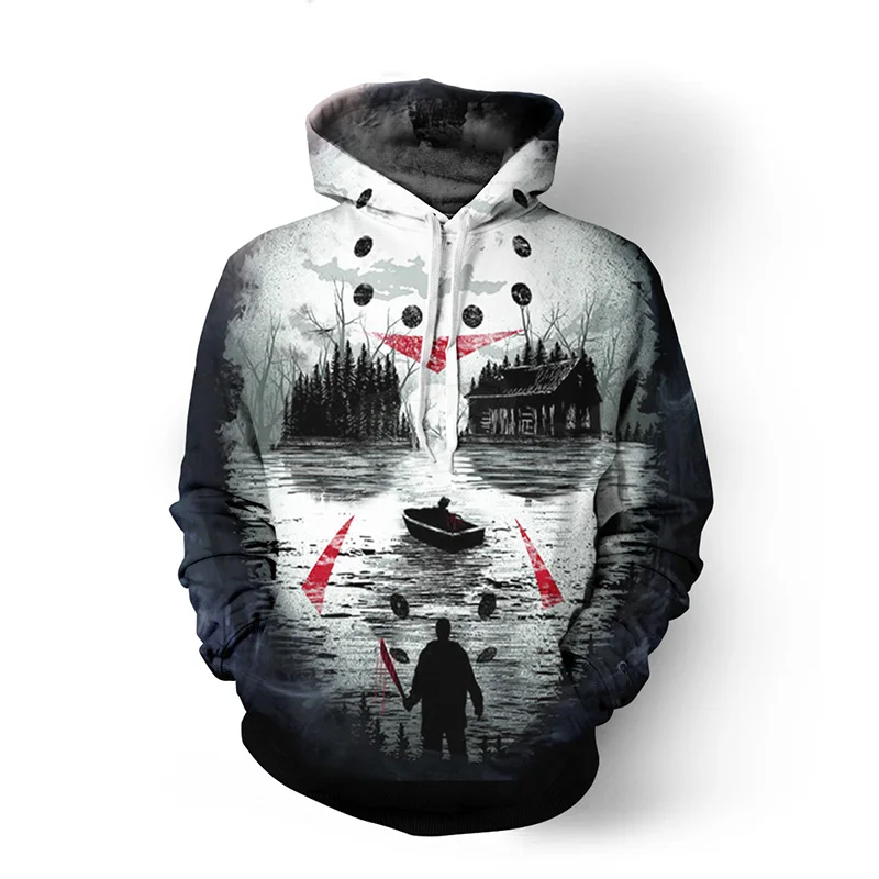 Friday 13th 3D Толстовка с принтом хипстер уличная одежда в стиле хип-хоп топ для детей, мужчин и женщин, американский размер, Прямая поставка - Цвет: V1