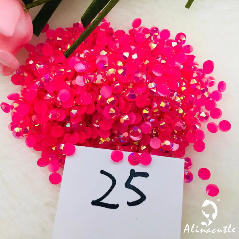 No 25 20 г драгоценные камни 4 мм/6 мм алмаз плоской задней нижней кристалл акриловые драгоценные камни блестки для нейл Арта(искусство украшения ногтей) одежда Скрапбукинг Камешки Камень - Цвет: No 25