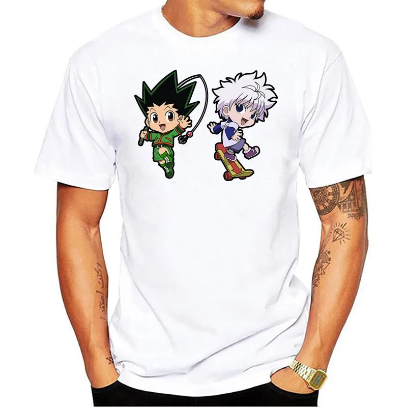Picture-12 Мужская и женская дизайнерская футболка Hunter X Hunter, Карнавальная футболка GON FREECSS, новинка, аниме Kurapika, модная футболка Killua Zoldyck, футболки - Цвет: Picture-12