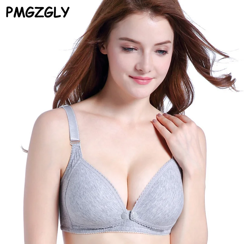 

Nursing bra Maternity underwear pregnant women bra breastfeeding underwear maternity bra lace bamboo cup Maternity Nursing Bra