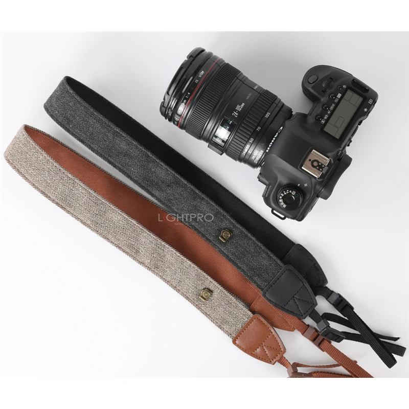 Регулируемый кожаный ремешок для камеры DSLR ретро элегантный прочный мягкий