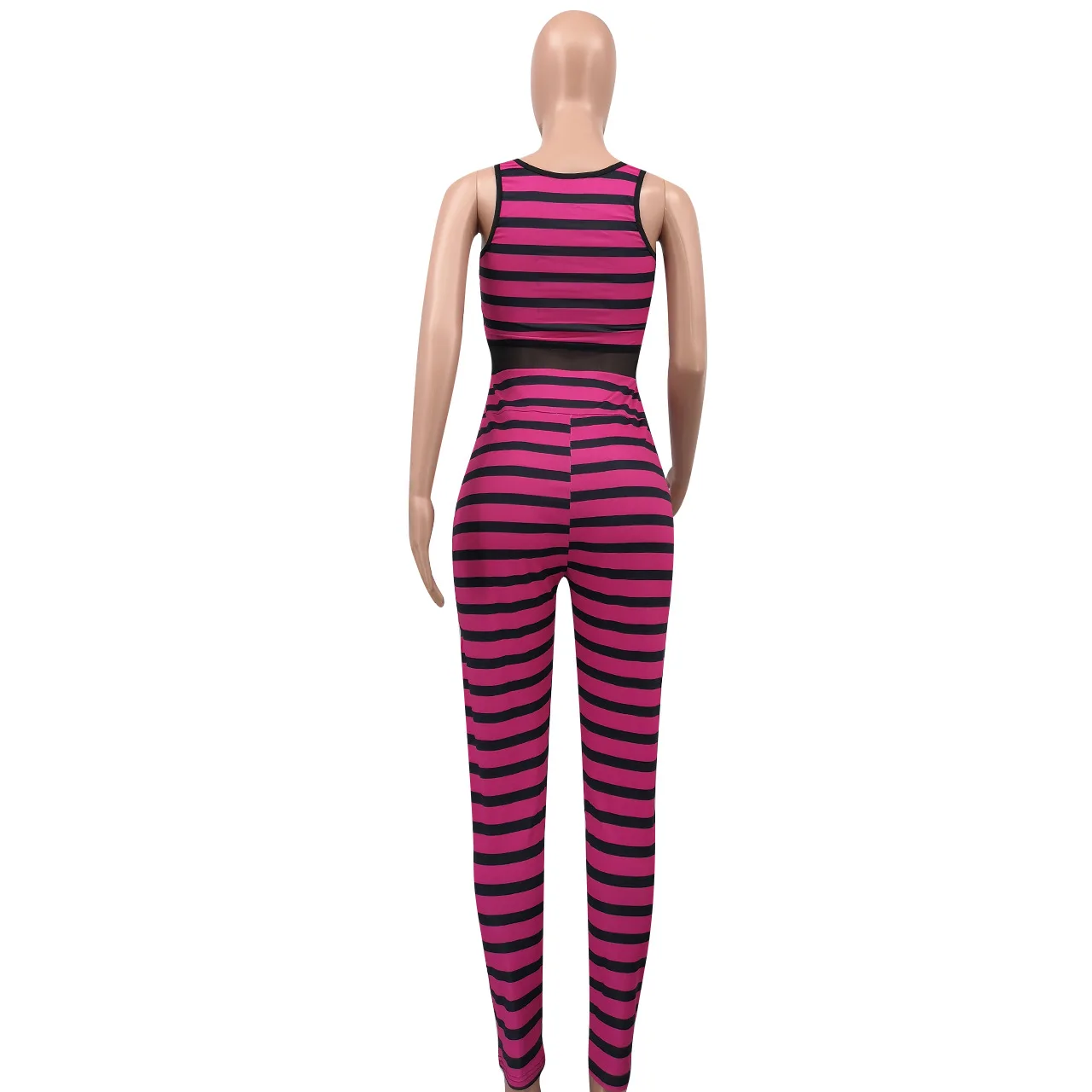 

Sexy Bodycon Striped Rompers 2019 Womens Jumpsuit One Piece Overalls Sexy Women Clothing Blue Romper Pants Jumpsuits