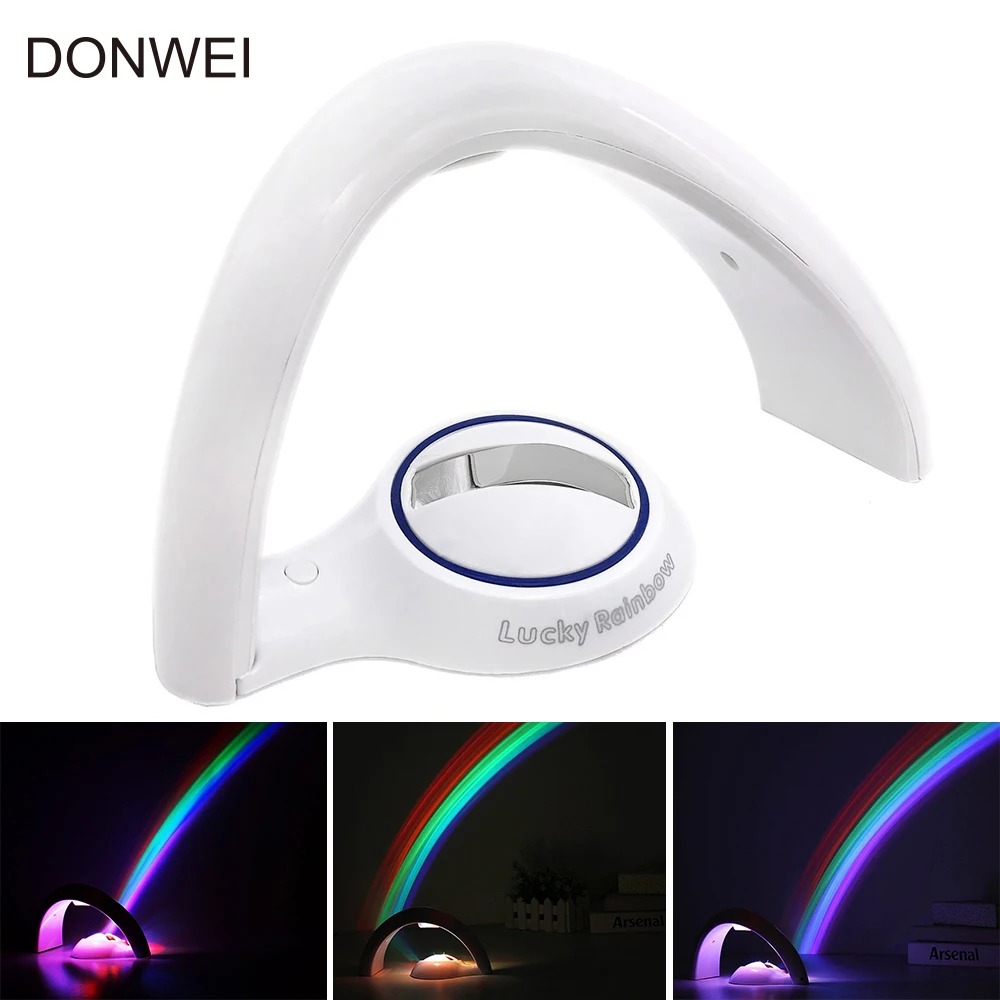 Светодиодный Радужный проектор светильник Ник романтическая удивительная