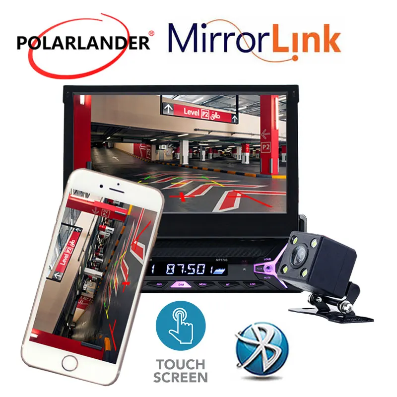 7 дюймовый автомобильный радиоприемник HD Bluetooth с сенсорным экраном Mp5 поддержкой