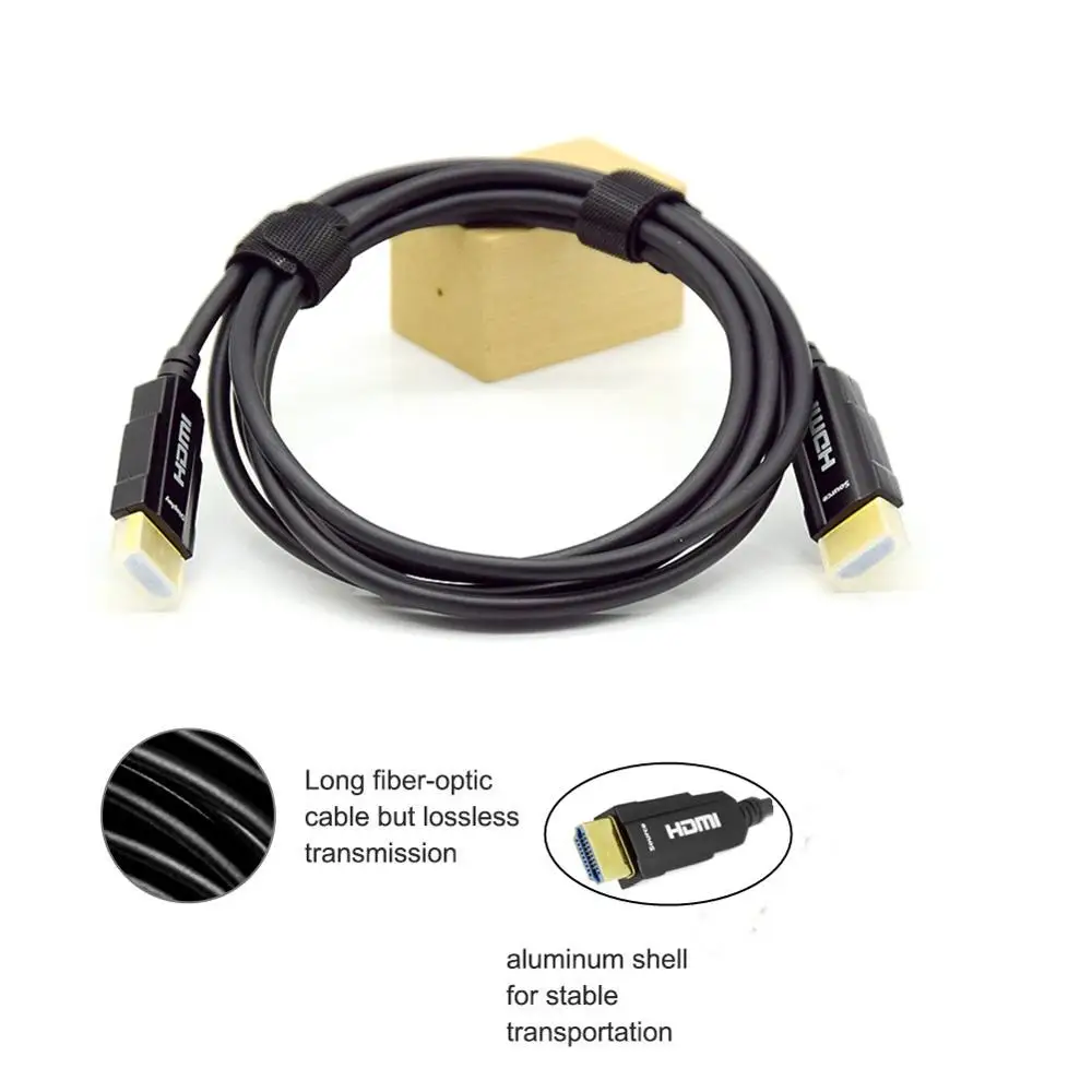 AOC активный оптический кабель HDMI 2 0 4K60hz без потерь для ноутбука PS4 HD TV BOX Porjector 10m 15m