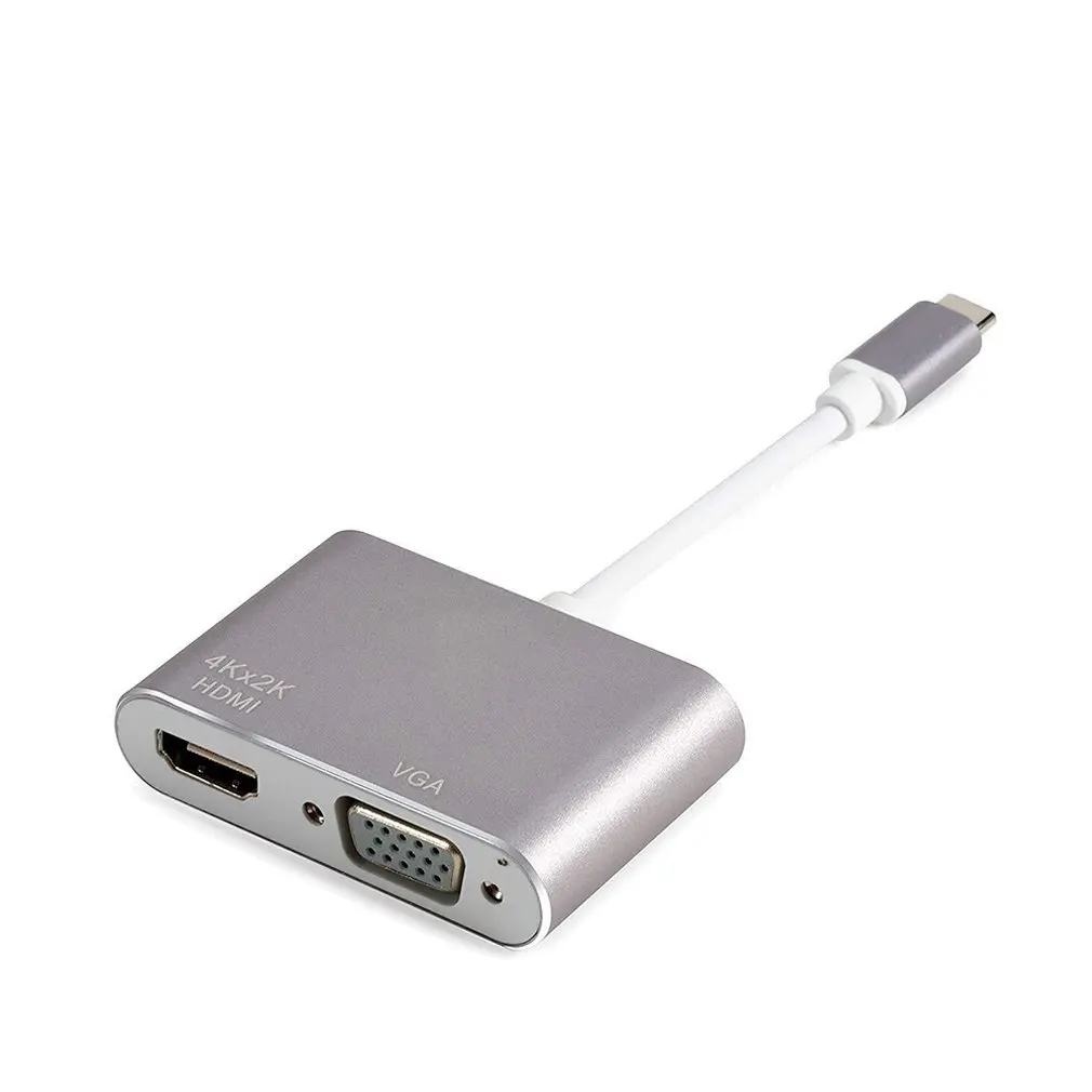 Адаптер USB C к VGA | HDMI 4K Thunderbolt 3 (USB type) HDMI|Беспроводные адаптеры|