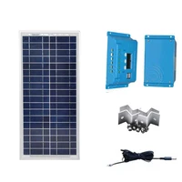 solar home kit 20w solar panel 12v solar charge controller 12v24v 10a batterie solaire caravan car camping led fishing boat
