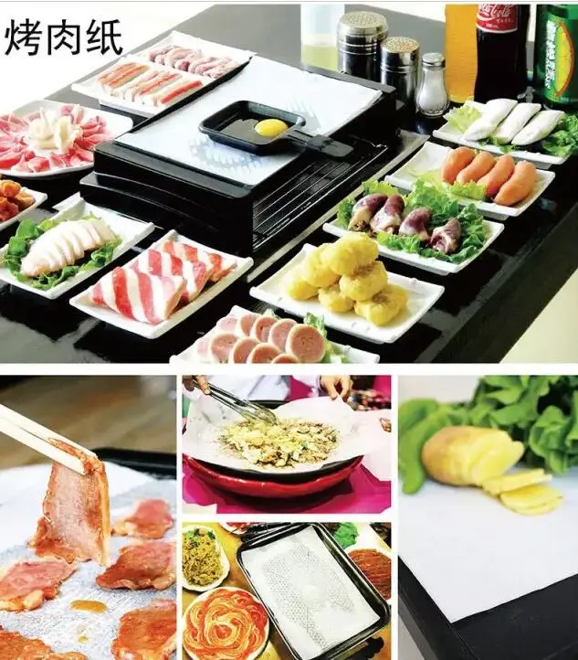 500 листов силиконовой бумаги/бумага для жарки на пару бумага барбекю/жестяная