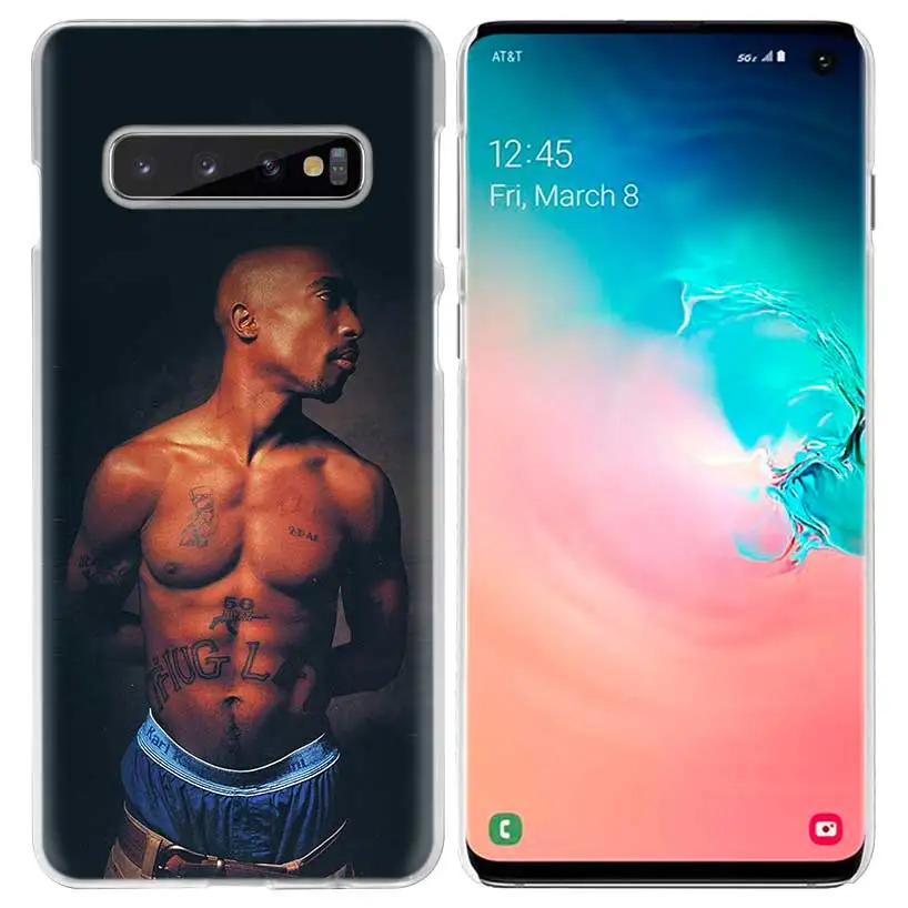 2Pac для телефона с изображением Тупака Амару Шакура чехол для samsung Galaxy S10 5G S10e S9 S8 M30 M20 M10 J4 J6 плюс J8 Note 8 9 прозрачный жесткий чехол для мобильного телефона - Цвет: 02