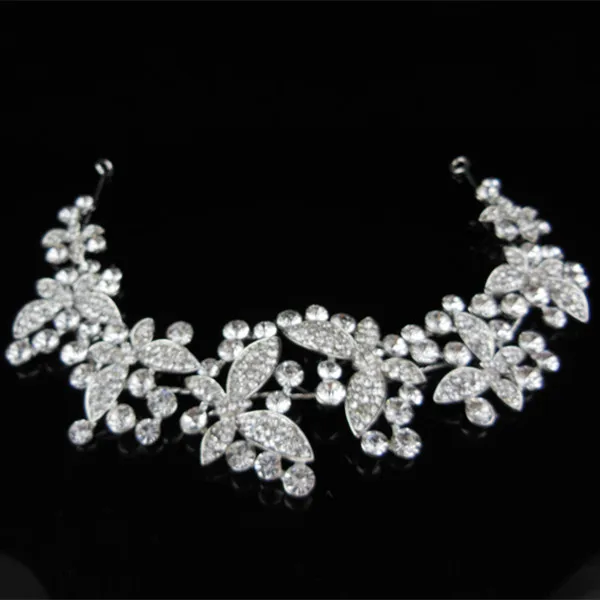 

Butterfly Crystal Rhinestone Bridal Tiara Crown Headband Hairband Wedding Prom Hair Accessory Hair Pins