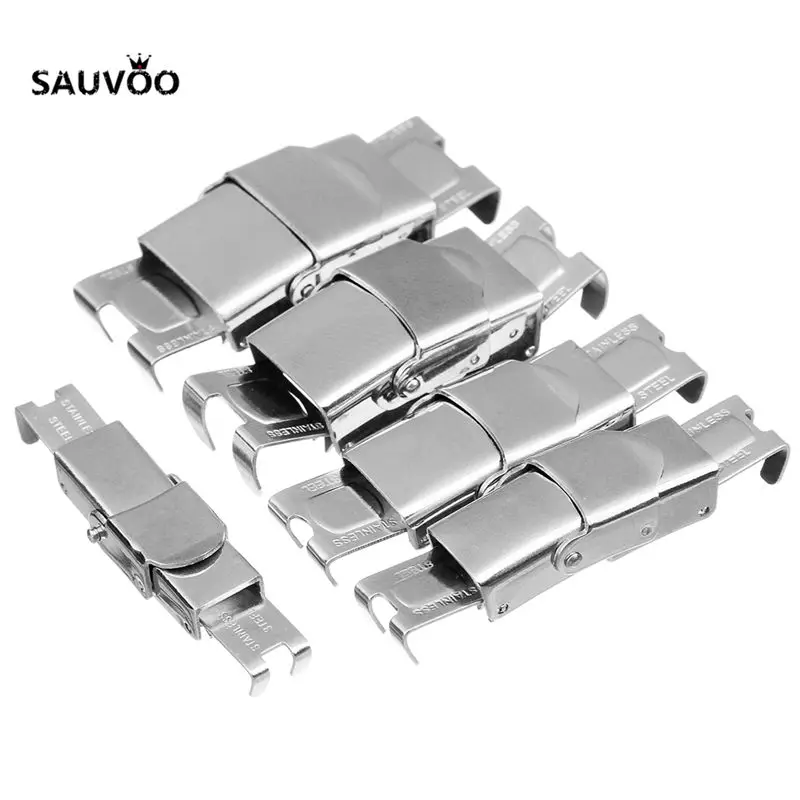 5 шт./лот высококачественные Серебристые застежки из нержавеющей стали с плоским