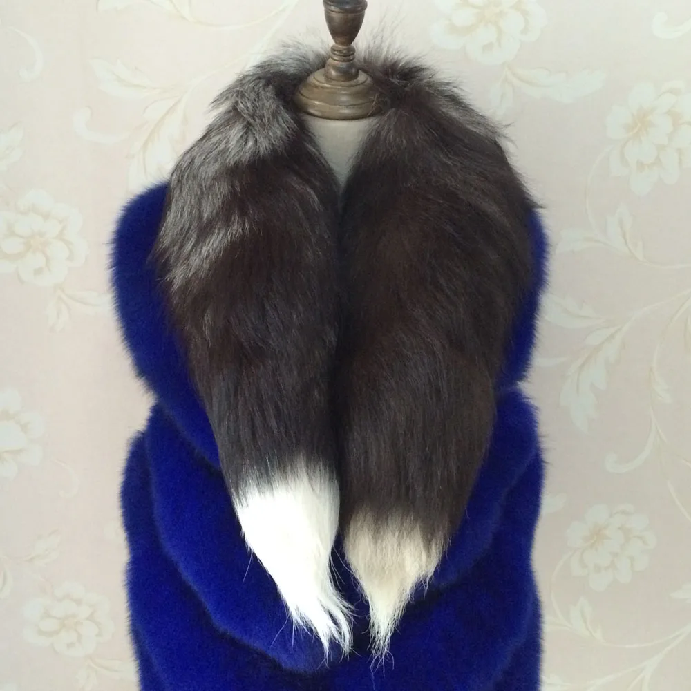 Зимний женский шарф из натурального Лисьего хвоста женские шарфы меха шейный
