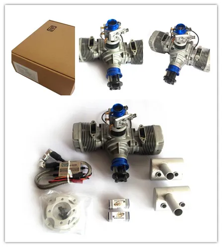 Радиоуправляемый самолет вертолет двухцилиндровый двигатель с фиксированным