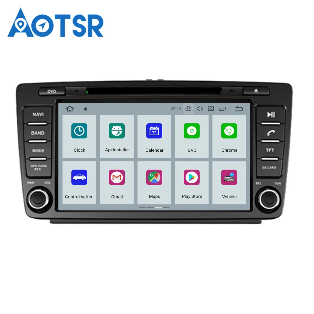 DSP Android 9,0 8 ядерный 4+ 64 ГБ Автомобильный DVD CD плеер gps навигация для Skoda Octavia 2 Octavia A5 gps навигация Мультимедиа Стерео