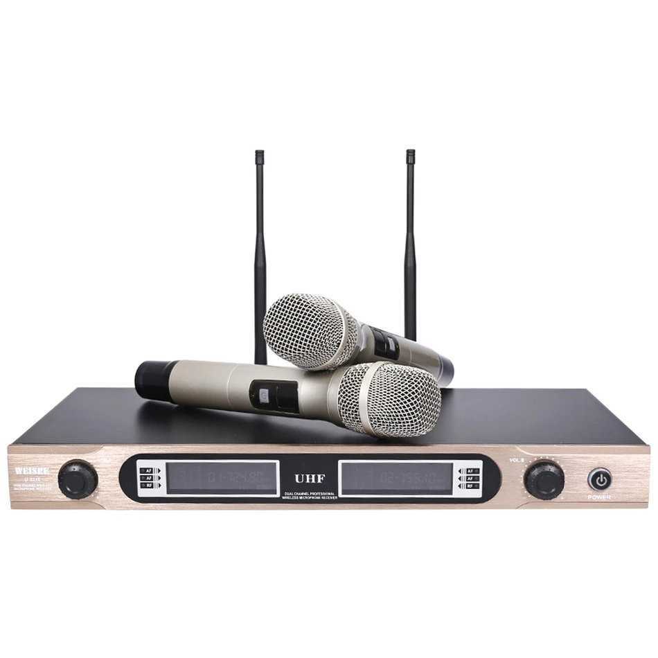 Weisre U-3316 u-3316 Профессиональный 740-790 мГц UHF Беспроводной ручной двухканальный