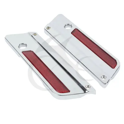 

ABS Saddlebag Latch Covers Reflector For Harley Touring Ultra-Classic Road King