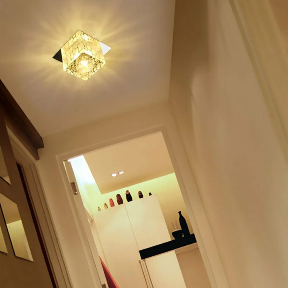 Dikale Modern 5W Crystal LED Ceiling lamp Fixture for Indoor Lamp Surface Mounting crystal celling light | Лампы и освещение