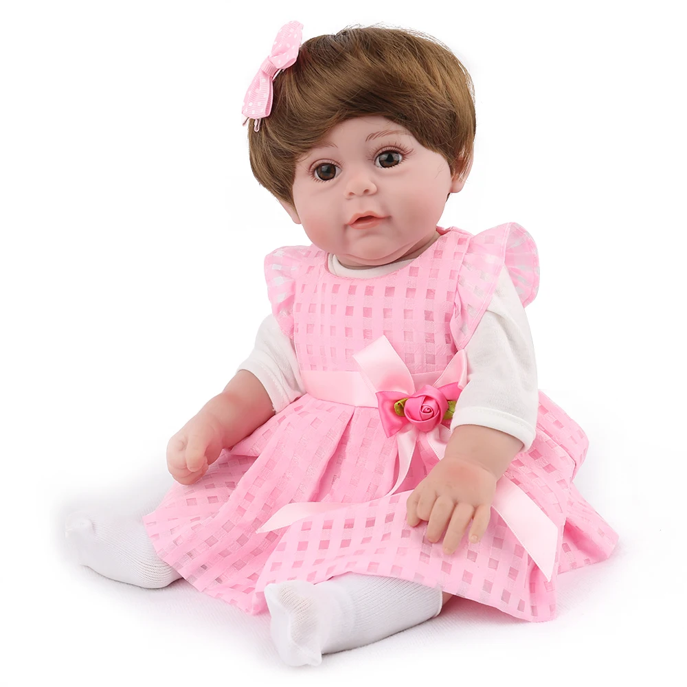 NPK Reborn Baby Doll силиконовая кукла для девочек 17 дюймов новорожденных принцессы