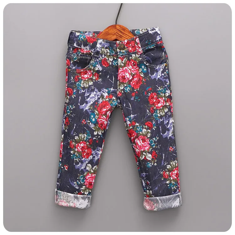 

Trousers 16 New Product Korean Children's Garment Pants In National Customs Printing Baby Self-cultivation Pants Long Pants