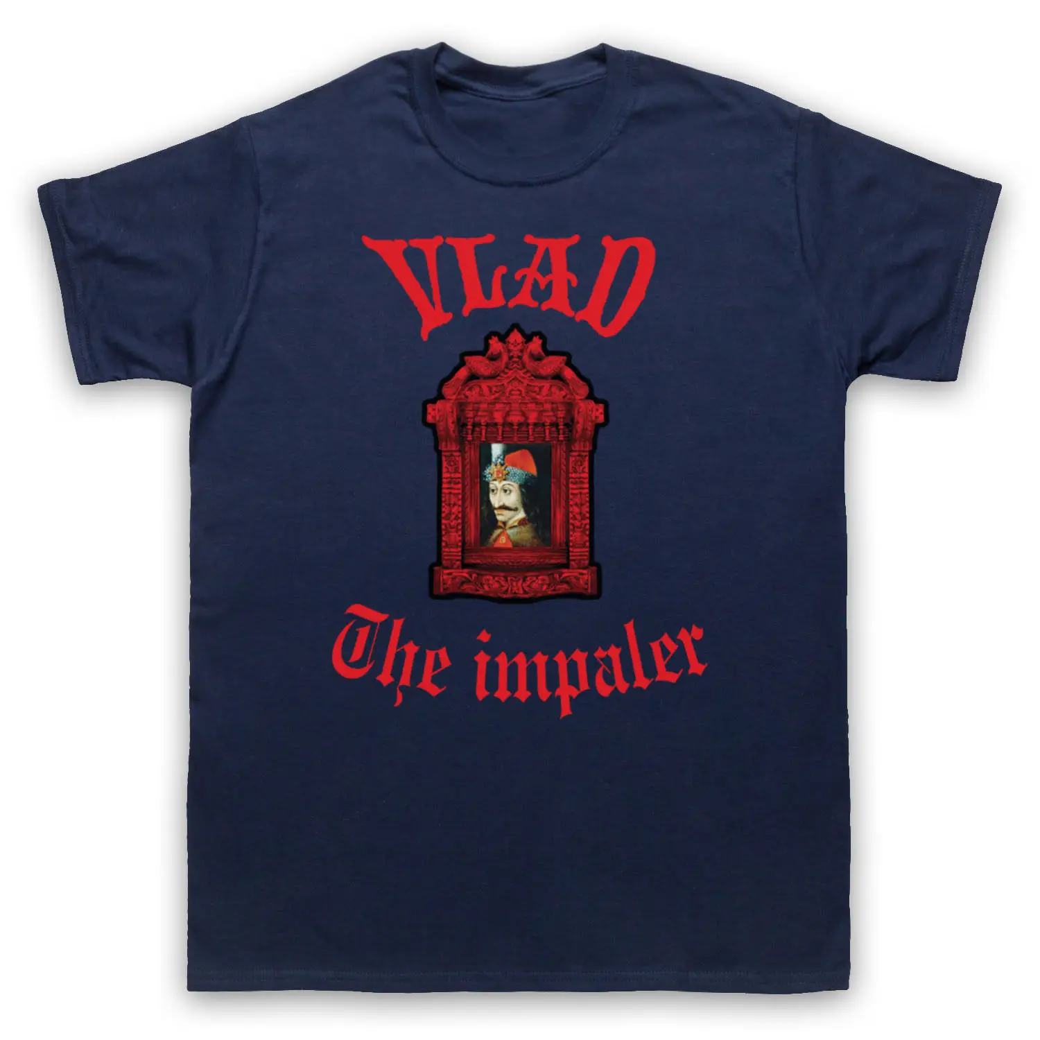 VLAD THE IMPALER DRACULA VAMPIRE/неформальная ужасная футболка для взрослых и детей крутая
