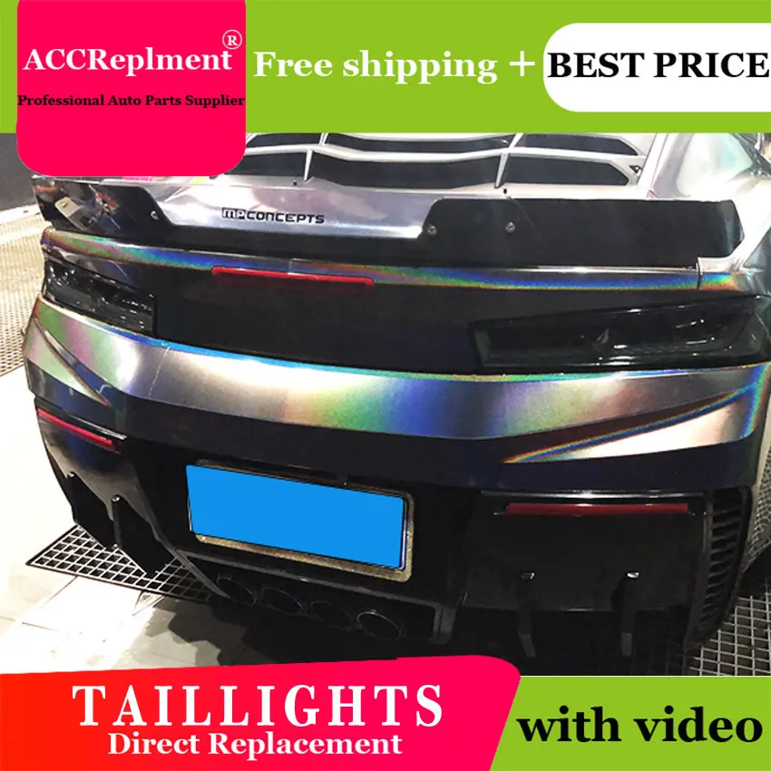 

2PCS Car Styling for Chevrolet Camaro Taillights 2016-2017 for Camaro LED Tail Lamp+Turn Signal+Brake+Reverse LED light