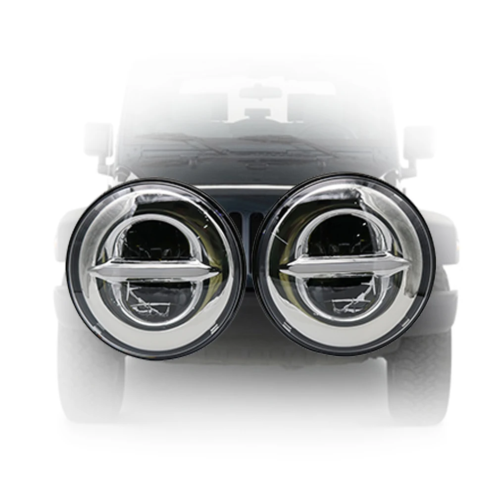 DOT E9 7 дюймов круглые светодиодные фары DRL & Hi/Lo луч для Jeep Wrangler JK TJ LJ CJ Rubicon Sahara Unlimited