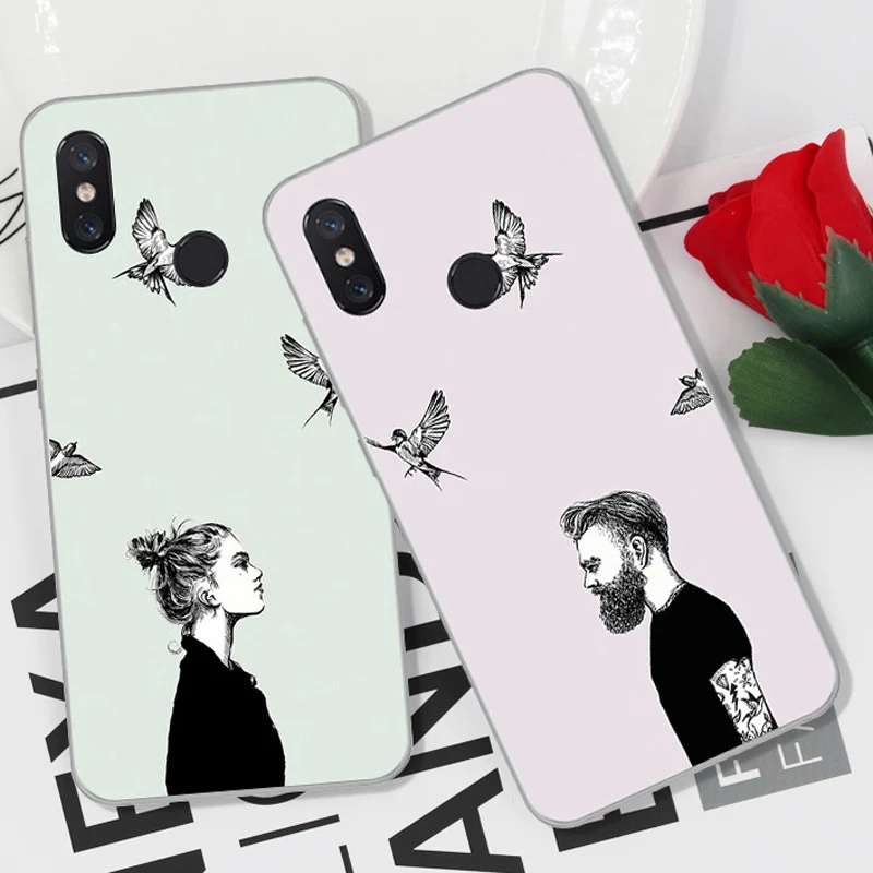 Чехол для xiaomi mi A2 lite мягкий силиконовый чехол с милым мультяшным рисунком A2lite