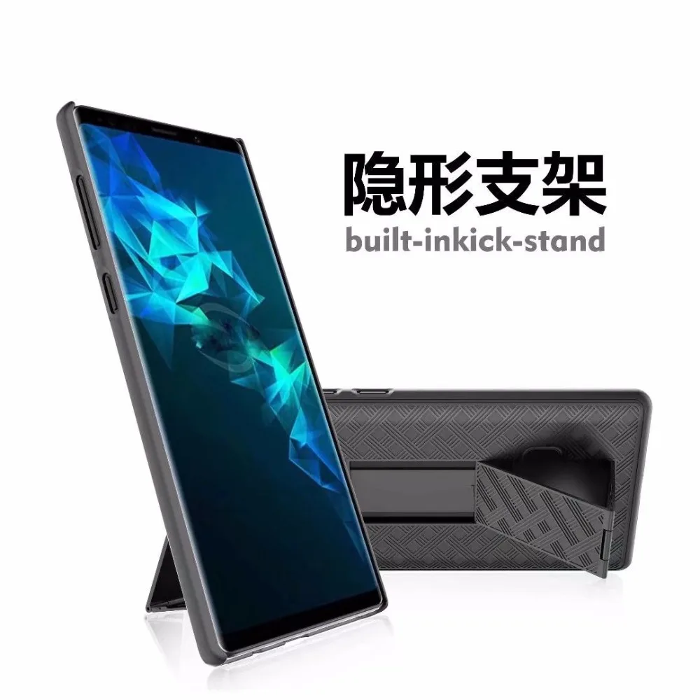 Сильно 3 в одном note 9 чехол спортивный Поворотный Зажим для ремня кобура Подставка