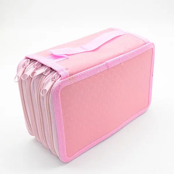 Pink 72 72 отверстия Карандаш Чехол Estuche Escolar Estojo Escola Kalemlik Kalem Kutusu Trousse Scolaire Stylo Box Pennen Etui Potloden Box - Цвет: Pink 72