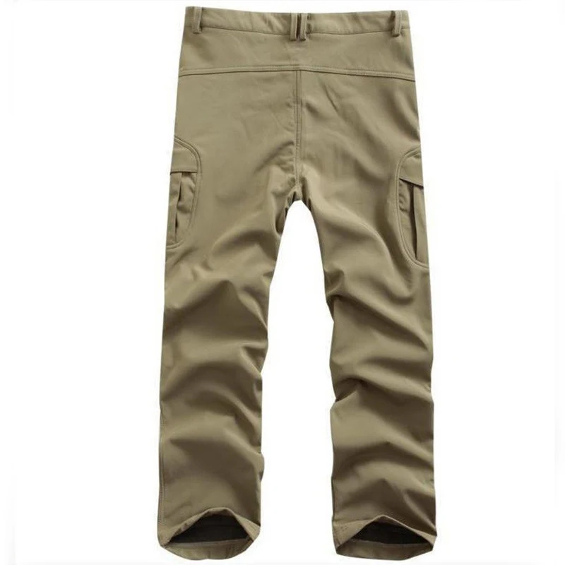 

LANBAOSI Outdoor Sports Men's Hiking Pants Fleece Tactical Military Army Camo Combat Straight Trousers for Climbing Hunting