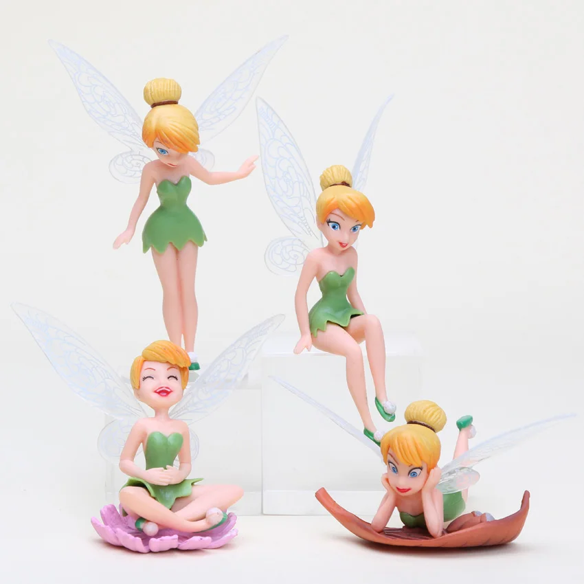 4pcs set Топпер для торта золотые флаги с надписью Happy birthday блестящее сердце принцесса мисс Белль фигурка для дня рождения принадлежности для выпечки тортов - Цвет: 4pcs set