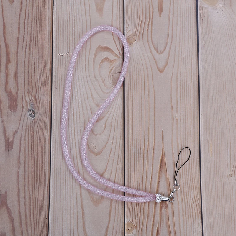 Кристальный ремешок на шею u диск ID карта ремни для мобильного телефона брелок