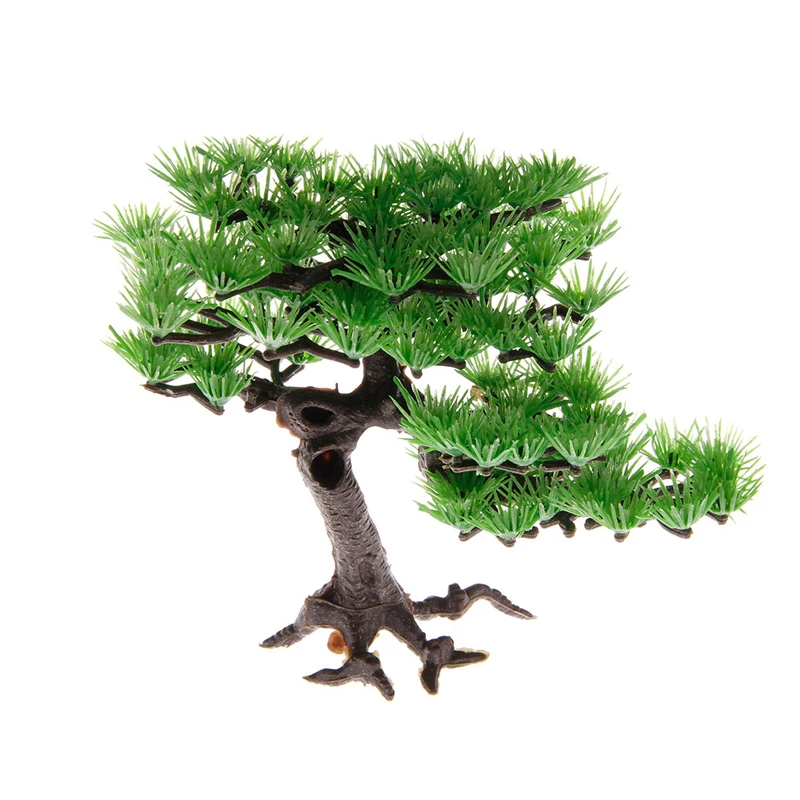 Товары для водных питомцев искусственные растения Plstic Pine Tree аквариум рыб