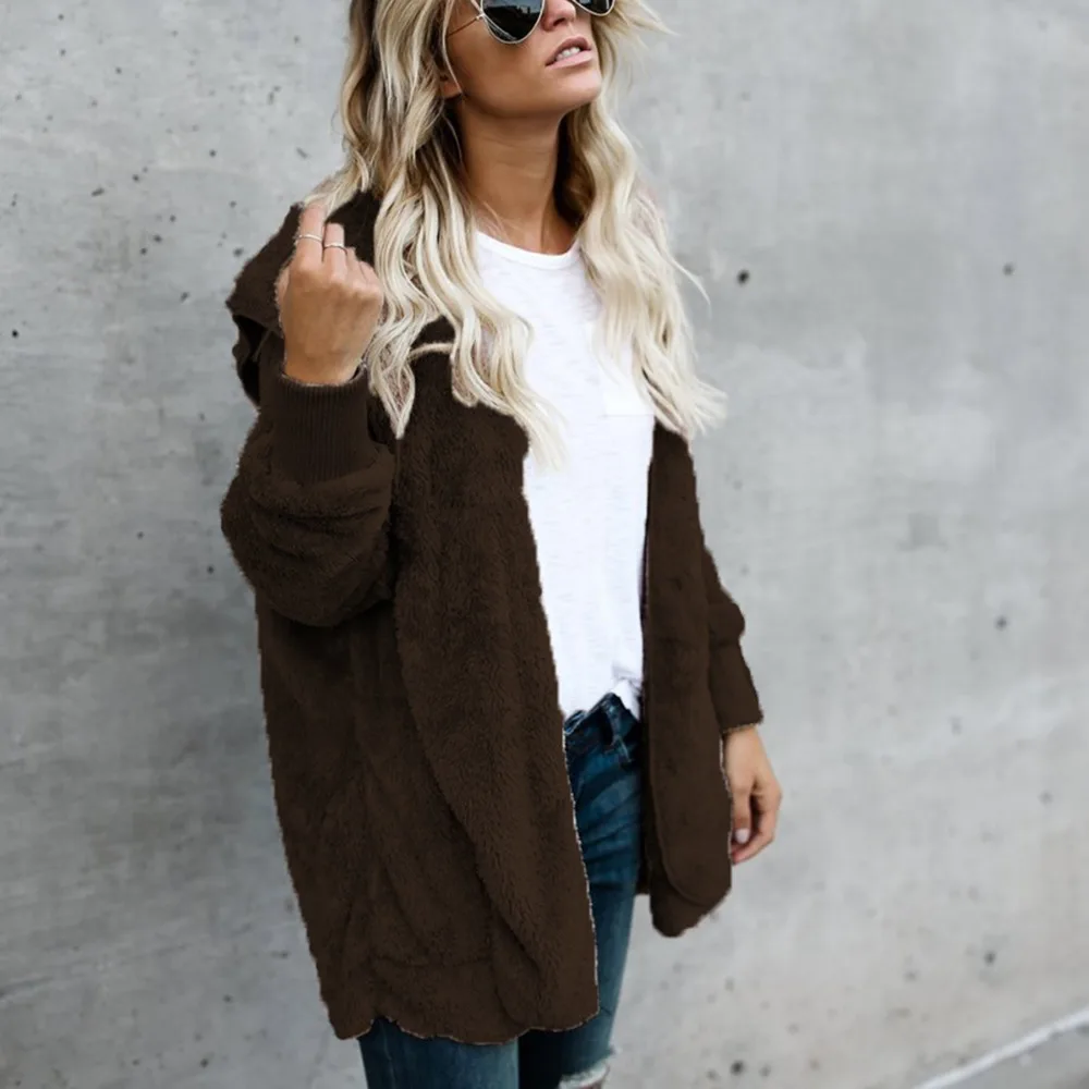 Осенне зимняя женская куртка теплая меховые пальто длинные парки с капюшоном для