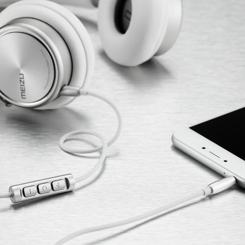 Meizu HD50 головная повязка Hi Fi СТЕРЕО Bass Музыка гарнитура алюминиевого сплава низким