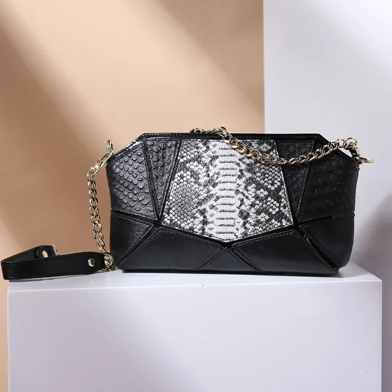 Роскошные брендовые дизайнерские сумки из натуральной кожи со змеиным узором