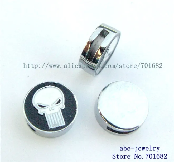 Слайд амулеты 50 шт можно через 8 мм ошейник для домашних животных с креплением на