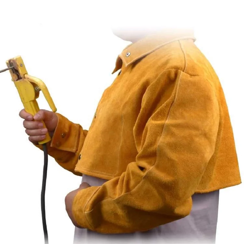 Защитная одежда огнестойкая защитная сварочная из коровьей кожи для