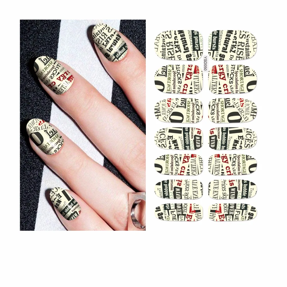 WUF 1 лист полное покрытие цветной цветок леопард решетки Дизайн Наклейка на ногти