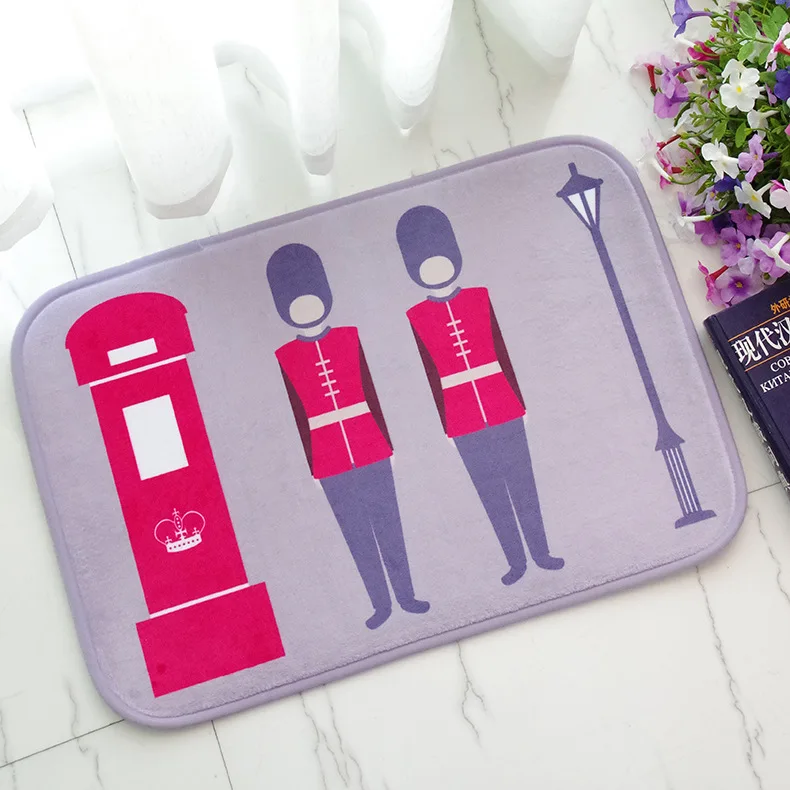 Домашние коврики в европейском стиле из микрофибры для улицы коридора